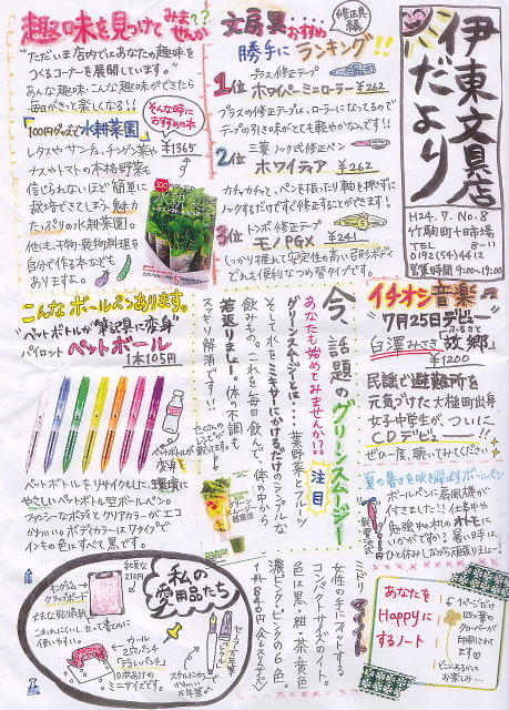 東日本大震災被災地で 手書きの お店だより 新聞 ｎｉｅ 新聞教育支援センター 新聞教育推進協議会